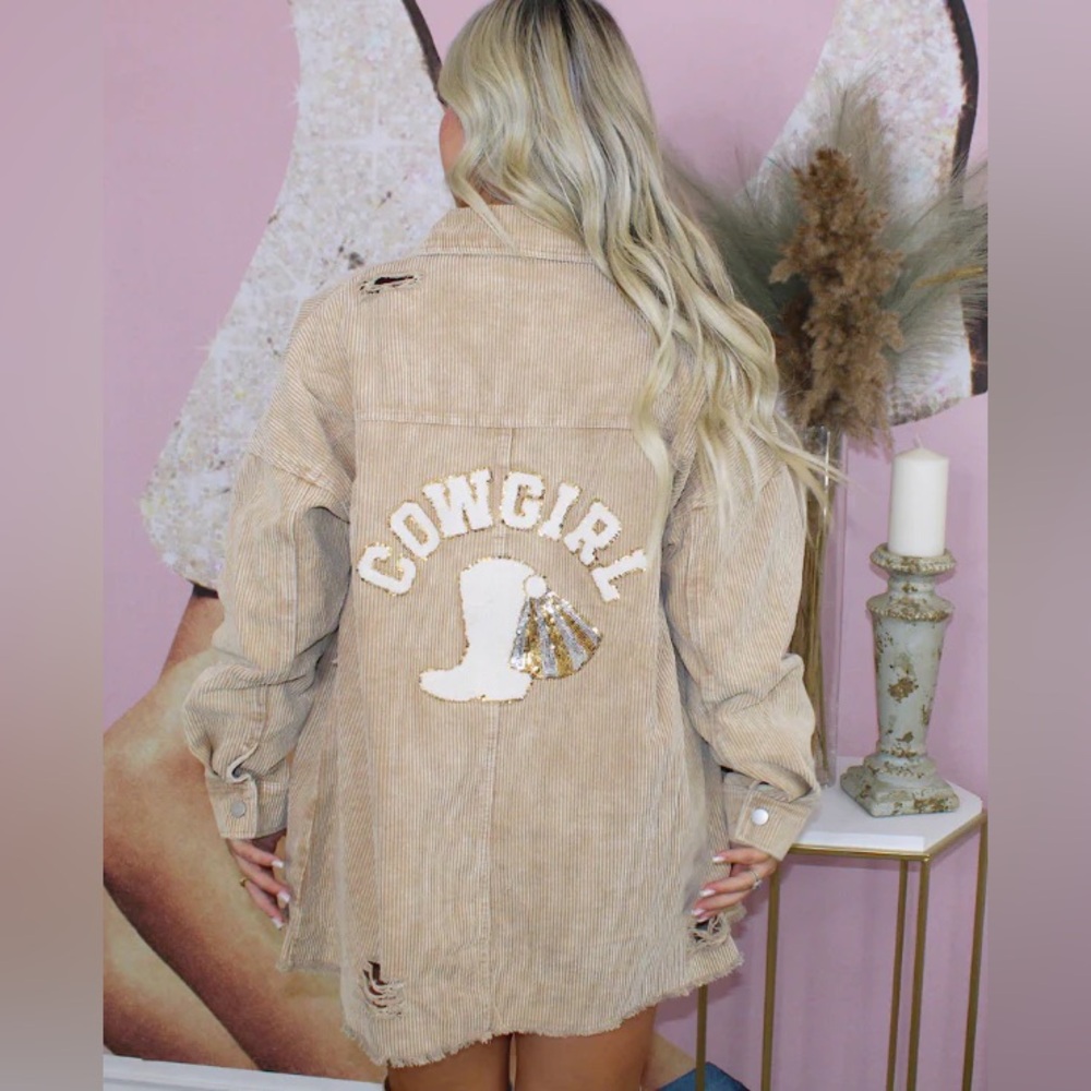 Cowgirl Tan Corduroy Jacket